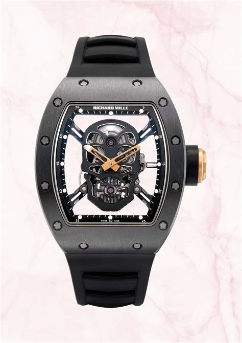 richard mille black skeleton price